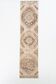 3x13 Persian Cream & Brown Oriental Vintage Runner Rug, 91x392Cm