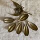 Brass flower, petal ashtray from the 60s and 70s