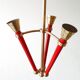 Vintage torchlight chandelier 1950