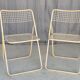 Pair of vintage folding chairs by Niels Gammelgaard