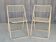 Pair of vintage folding chairs by Niels Gammelgaard