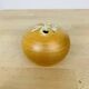 Stoneware ball vase with flower spike signed Barotte