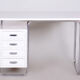 White Bauhaus desk made in 1930s Czechia by Robert Slezak