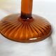 Amber glass or crystal bowl