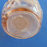 Vase art déco en verre rrose