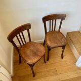 2 Baumann bistro chairs in dark wood