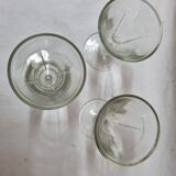 3 glasses bistrot from 1930