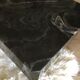 Coffee table 70s black marble effect