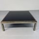 Large Flaminia coffee table designed by Willy Rizzo from the 1970s, metal and stone.