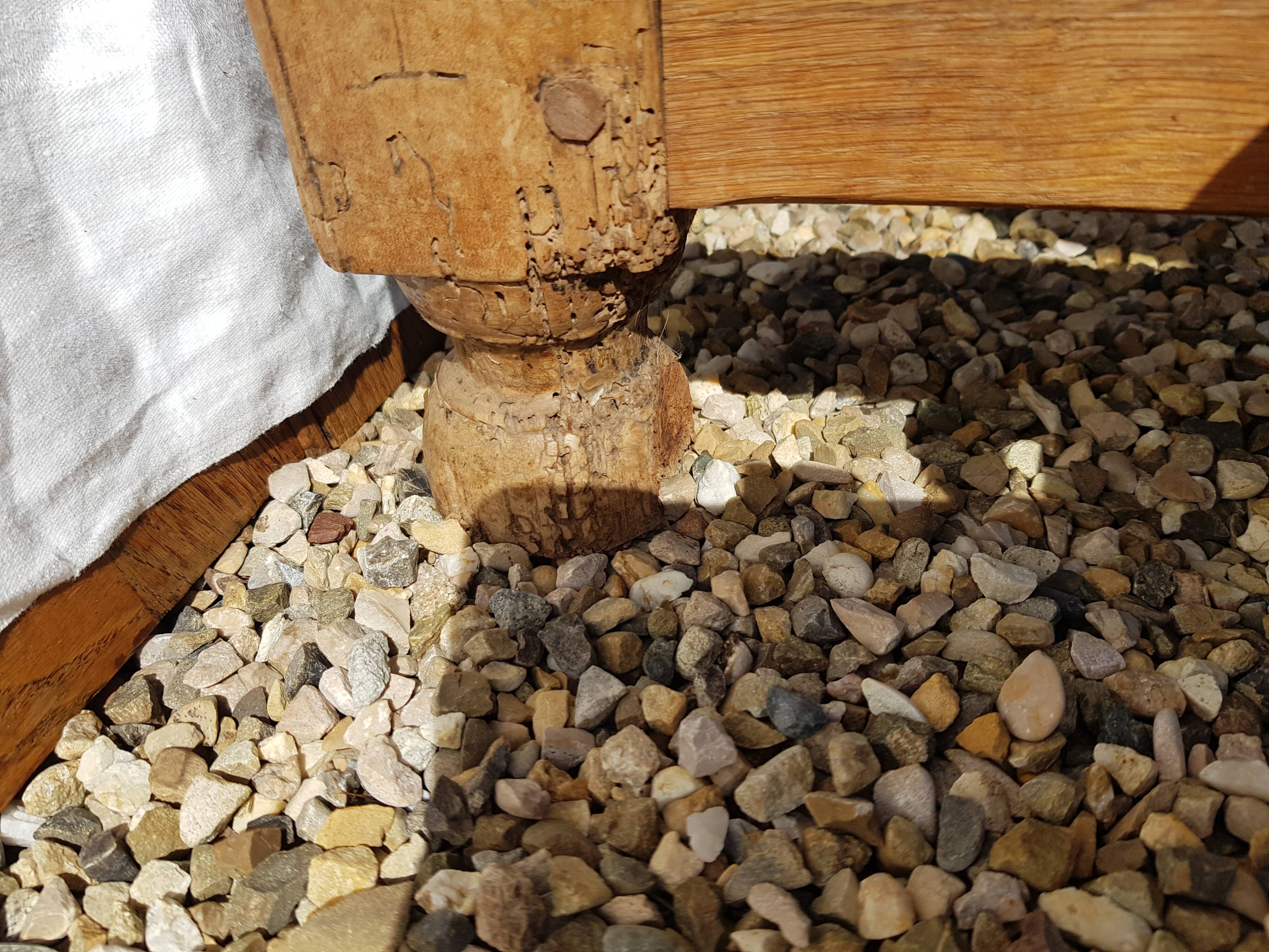 Old cherry farm table