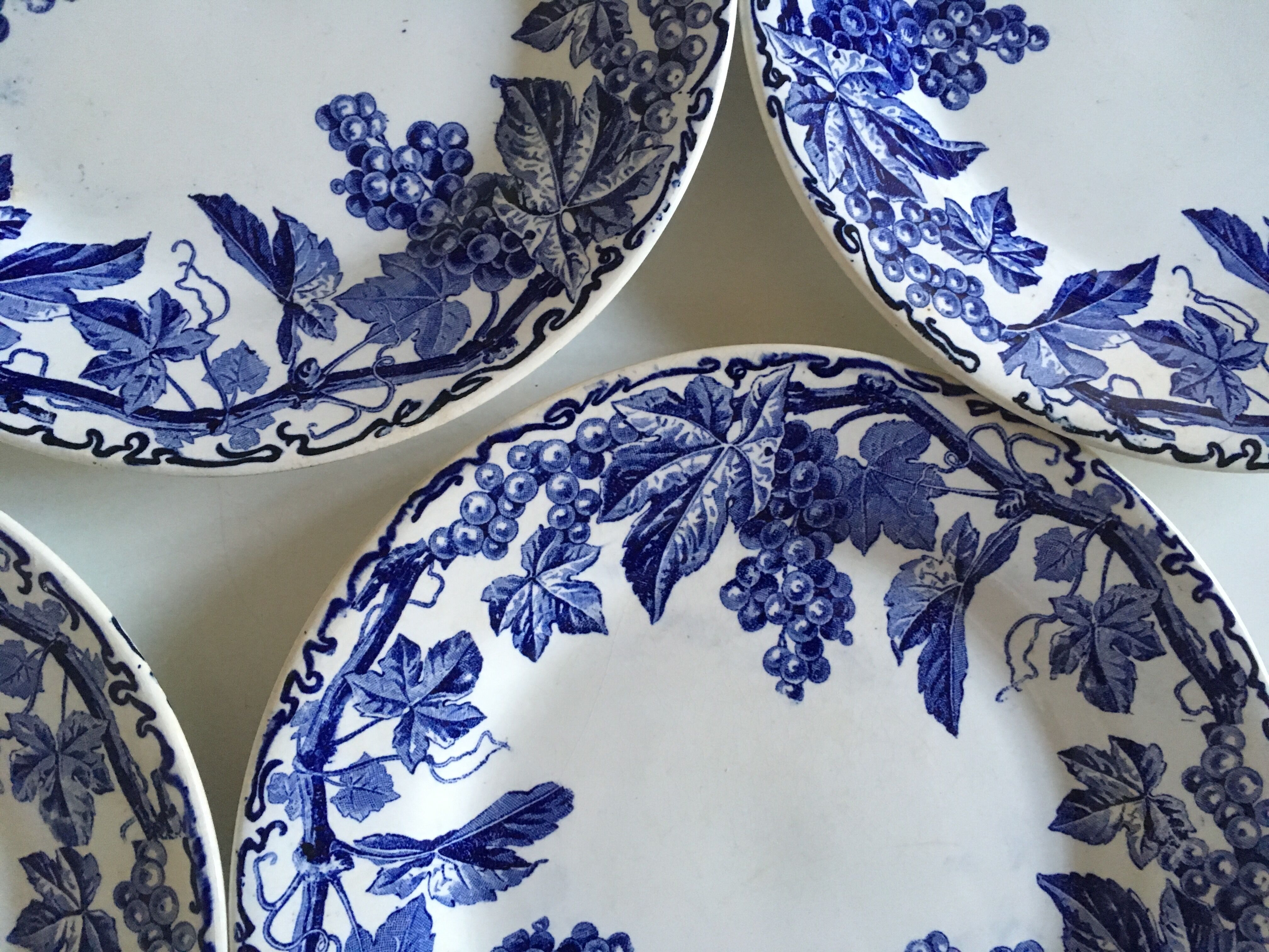 Creil and Montereau service El Kantara c.1890 earthenware plates