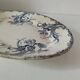 Antique oval earthenware dish – “Iris” model Clairefontaine