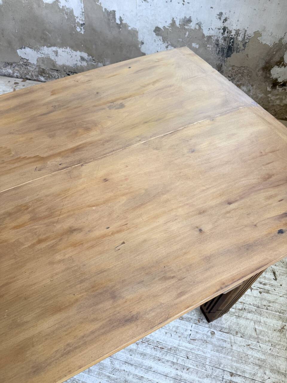 Country farmhouse table in solid beech and oak 2.5m XL