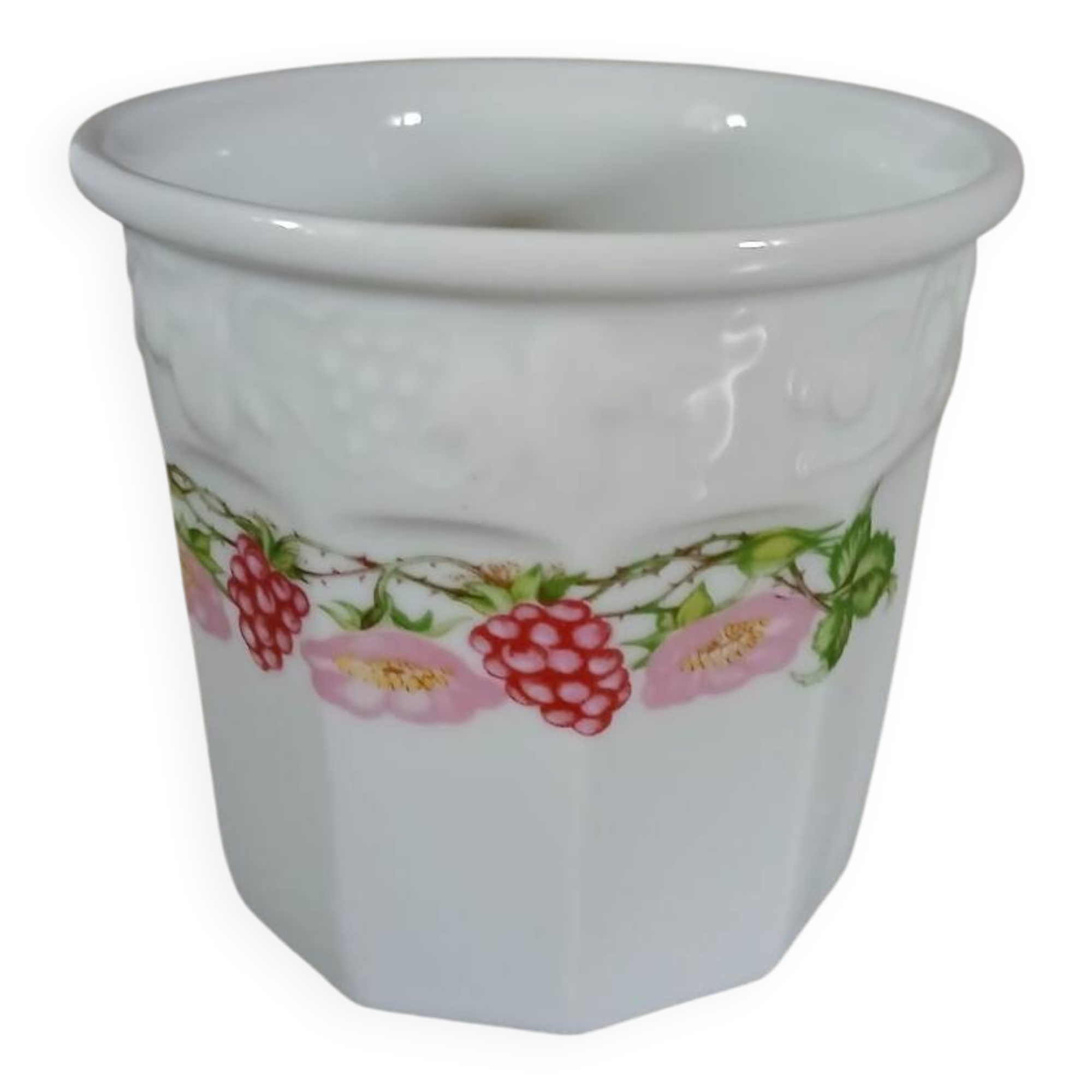 Antique porcelain jam jar