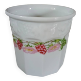 Pot de confiture ancien en porcelaine 