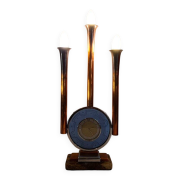 Lampada Art Deco in vetro e marmo, Italia, anni '30