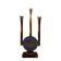 Art Deco lamp in glass and marble, Italy, 1930s