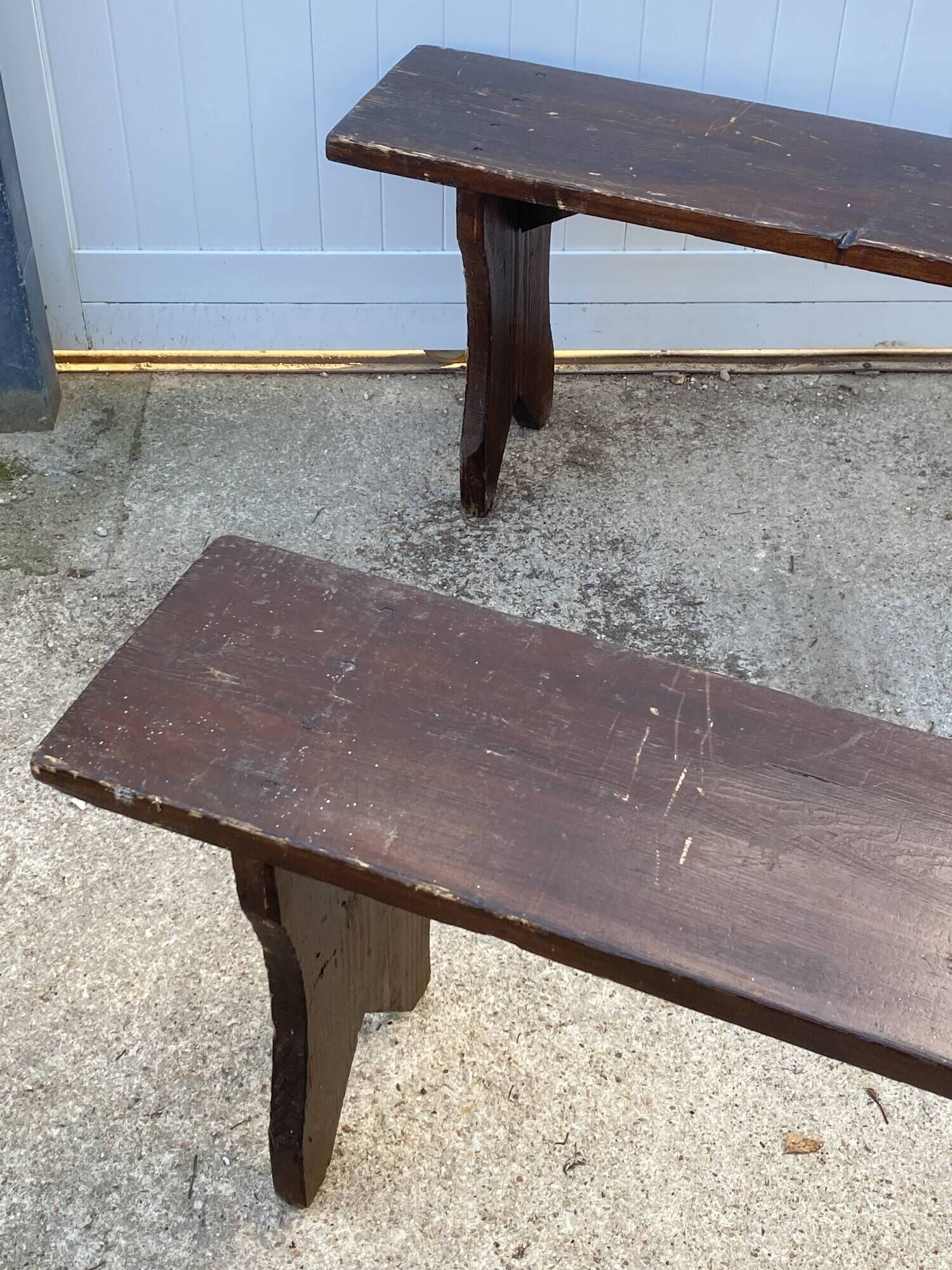 300cm solid wood farm bench for rustic farmhouse table 1950