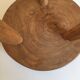 Pair of tripod stools of farm in raw Elm