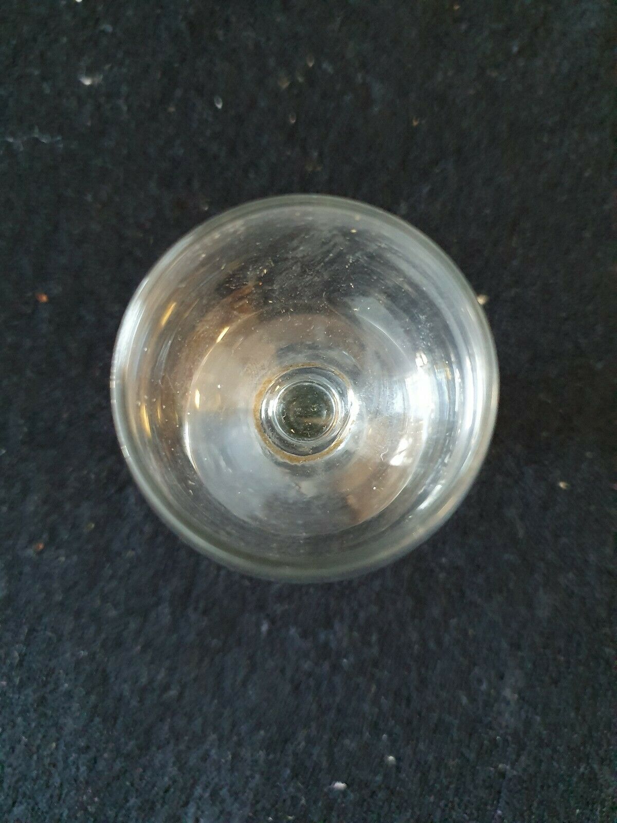 6 glass glass with glass feet