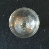 6 glass glass with glass feet