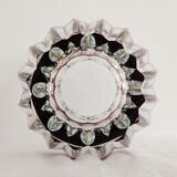 Val Saint Lambert plum crystal vase