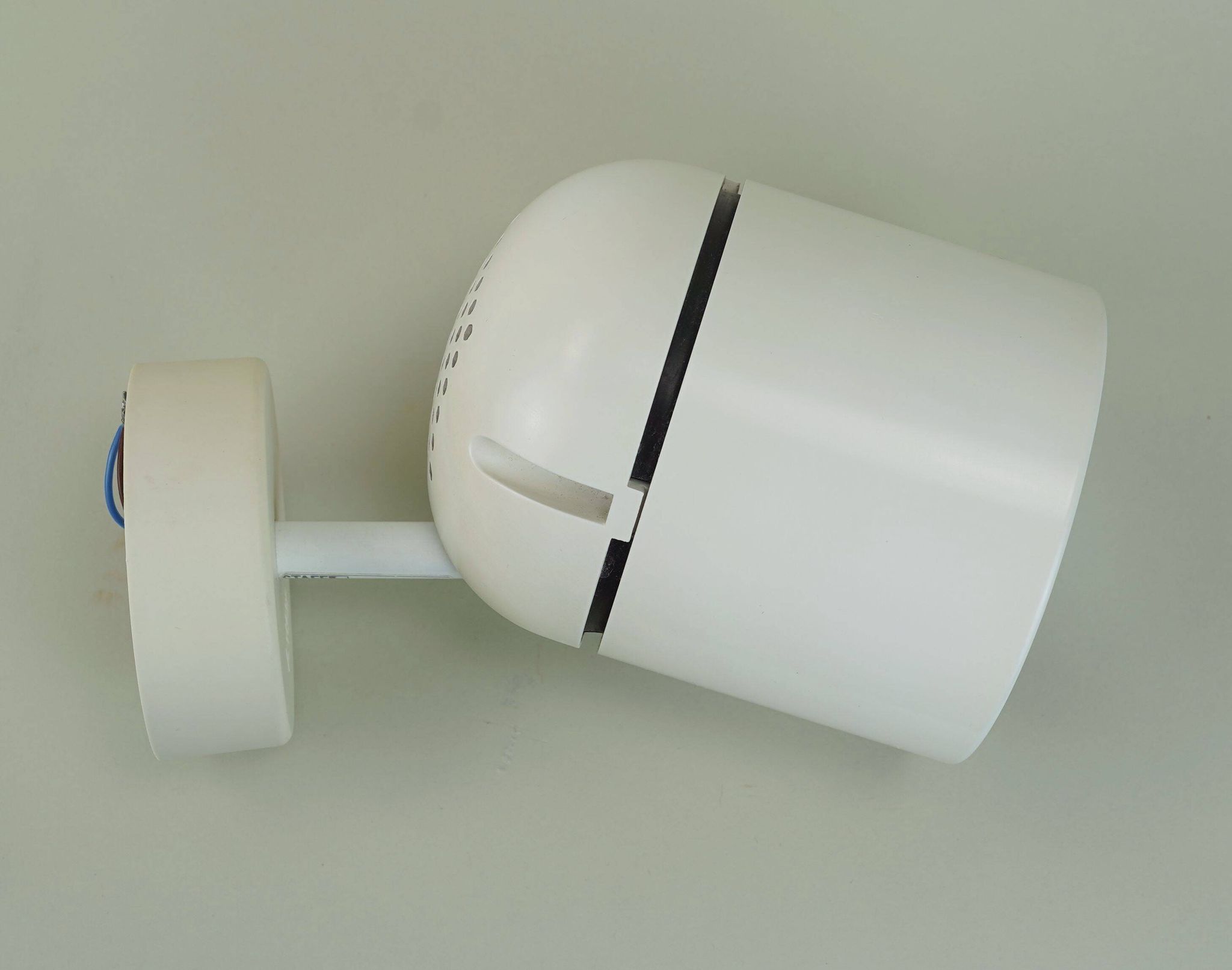 1/6 - adjustable WALL LAMP sconce staff duo spotlight, white, 1970s