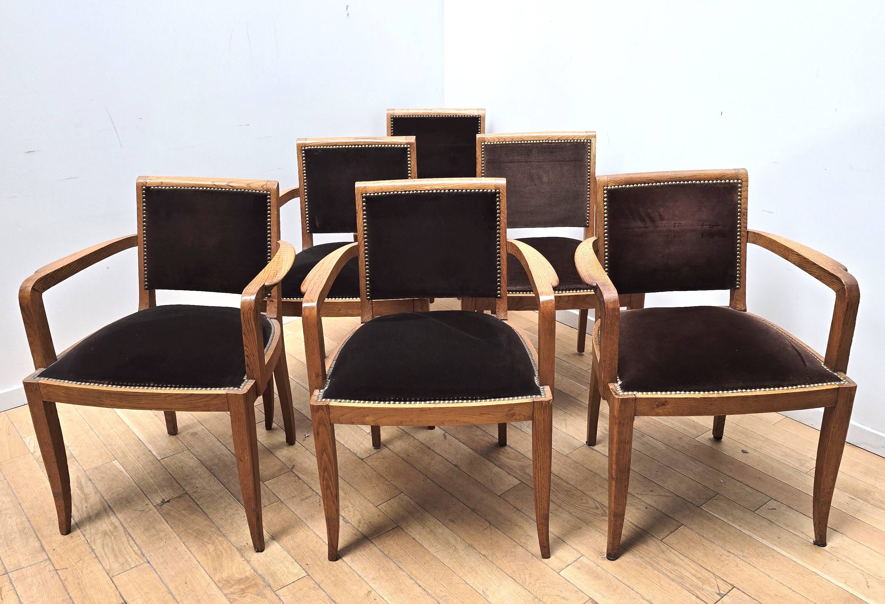 Suite de 6 chaises vintage