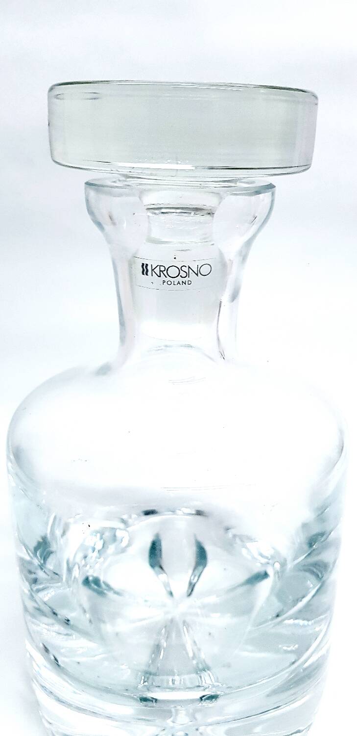 Carafe en cristal lourd de Krosno Pologne