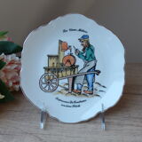 Decorative plate the old trades Knife ironer in the eighteenth century, small craft Paris