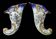 Paire de vases bouquetières corne d abondance