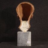 Italian terracotta sculpture with marble base