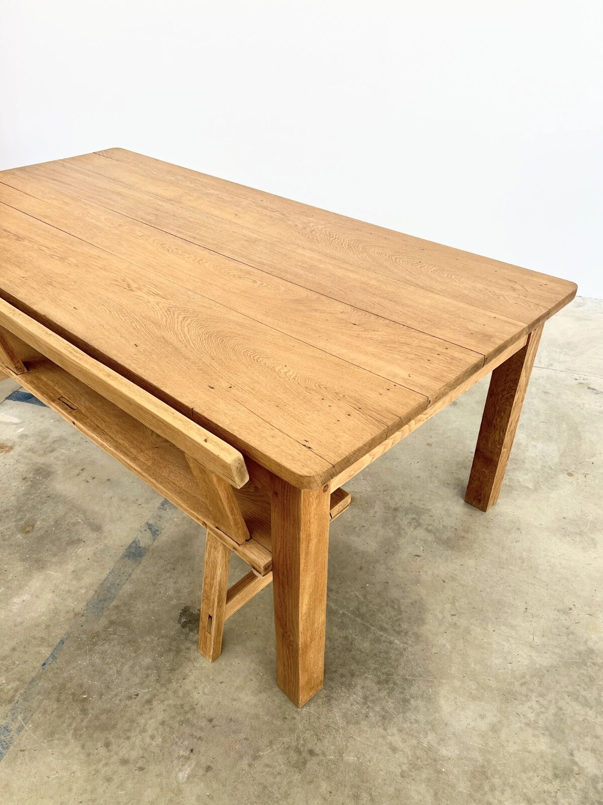 Large contemporary solid oak farmhouse table