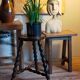 Vintage black glazed earthenware pot
