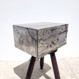 Old sheet metal filing cabinet storage box