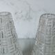 Vintage glass and brass applique