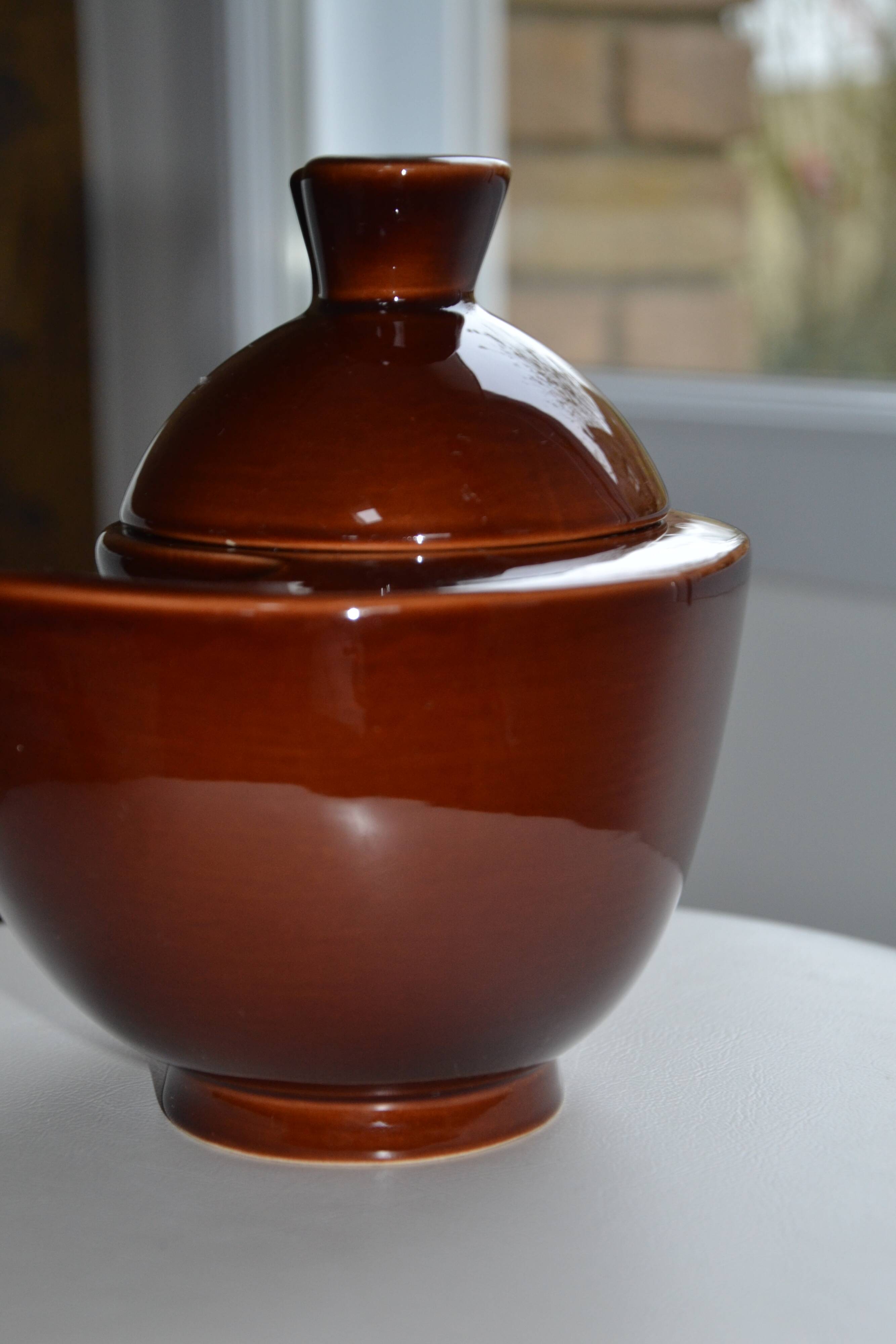 Brown ceramic pot
