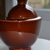 Brown ceramic pot