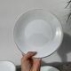 10 white Limoges porcelain dessert plates