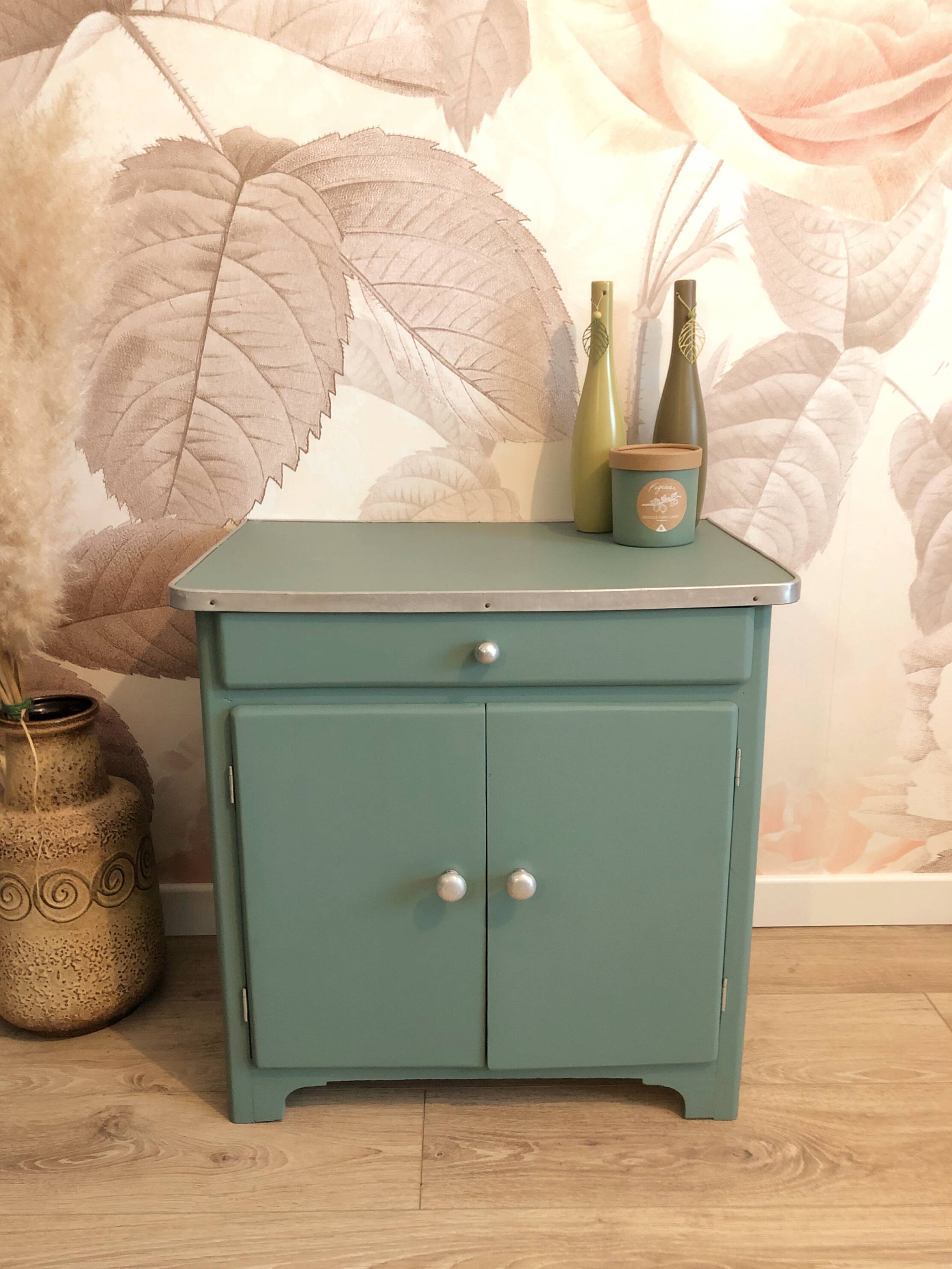 70s storage unit, Celadon Green