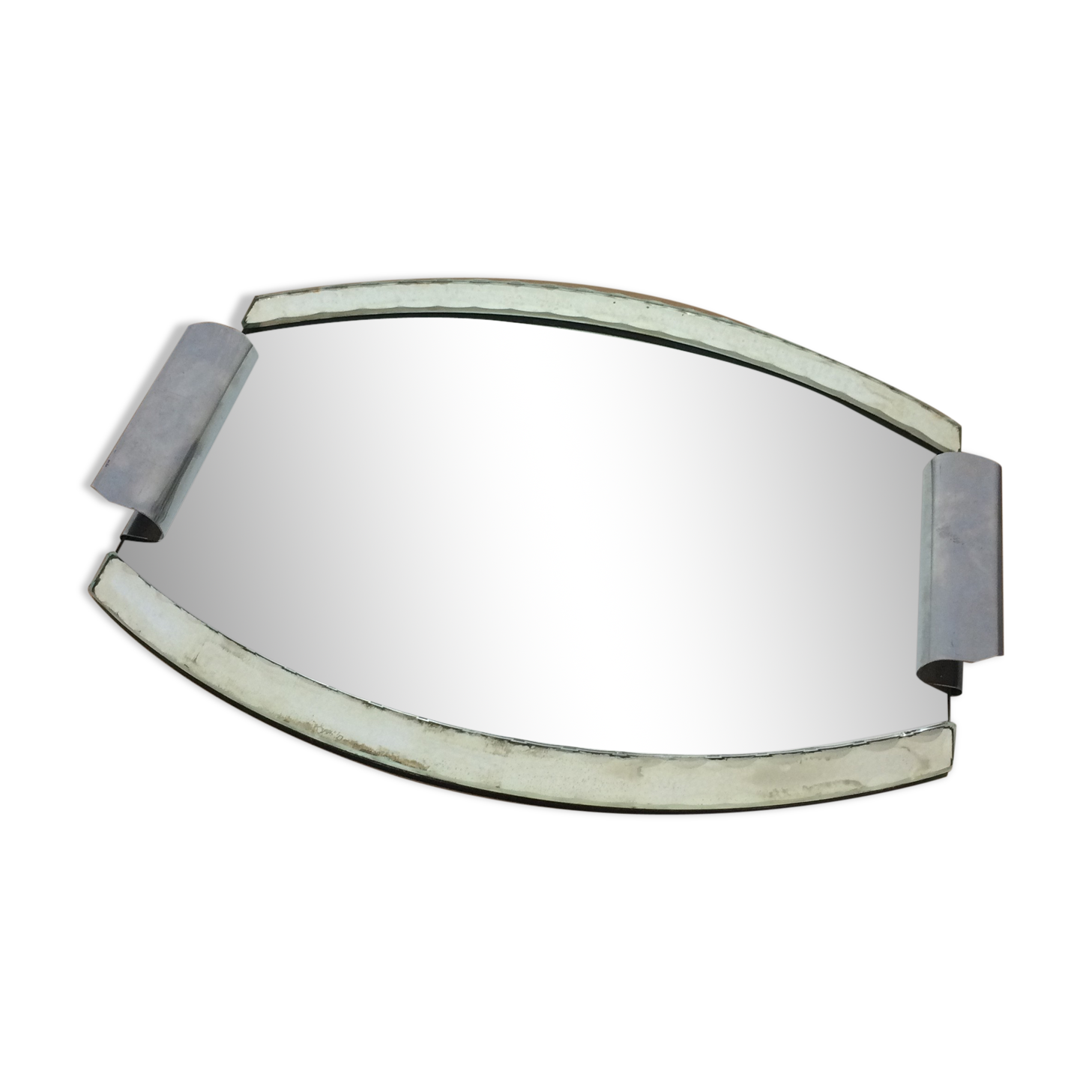 Glass mirror tray 33x25cm