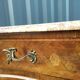 Chest of drawers old marquetry marble top Louis XV style