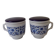 2 tasses à thé avec infuseur (tisanière)