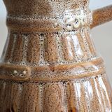 50cl glazed ceramic pitcher with beer barrel decoration