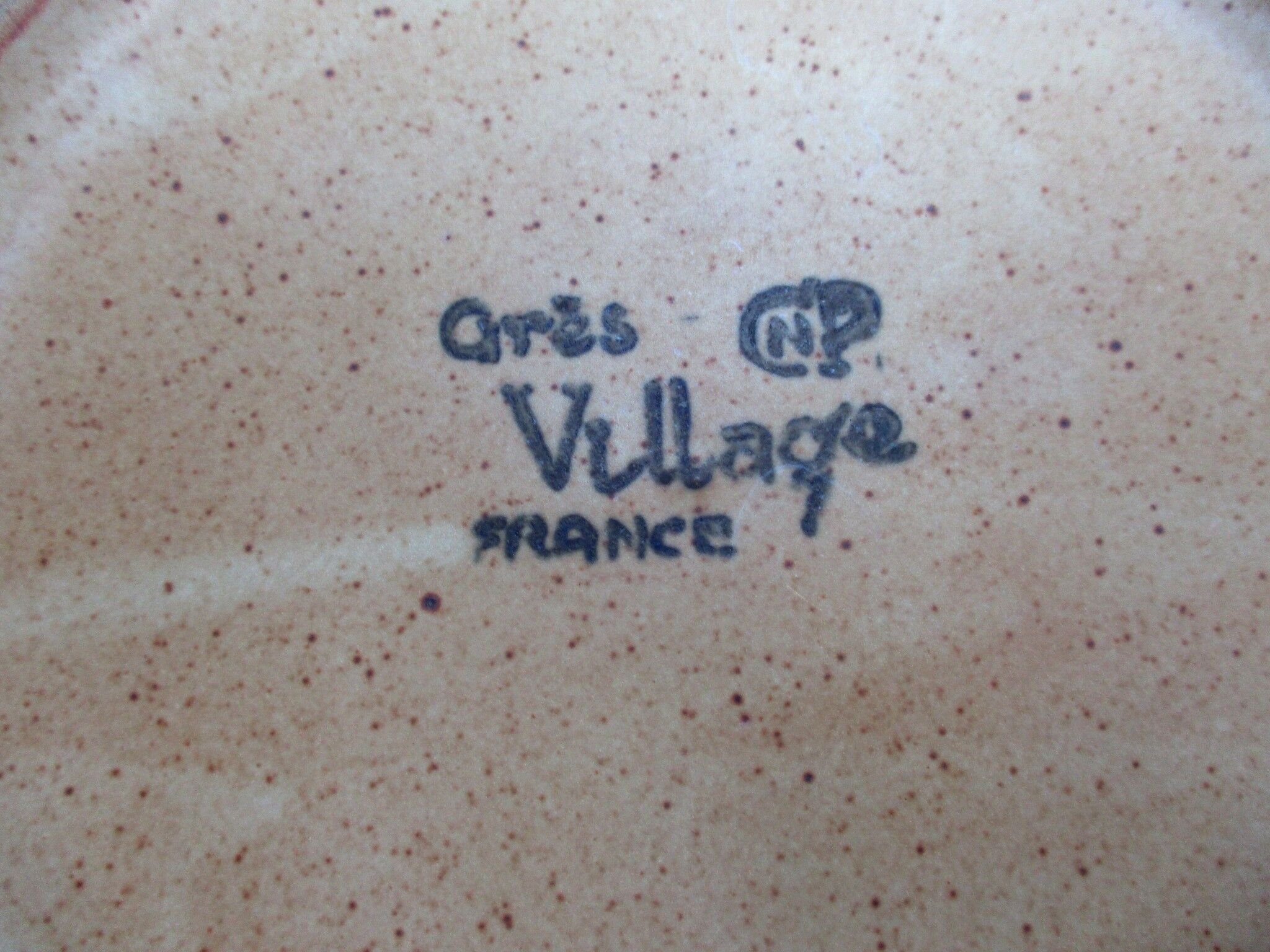 Flat plates Fish Sandstone CNP Village France Lot of 6