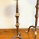 Large Paris steel candle holders