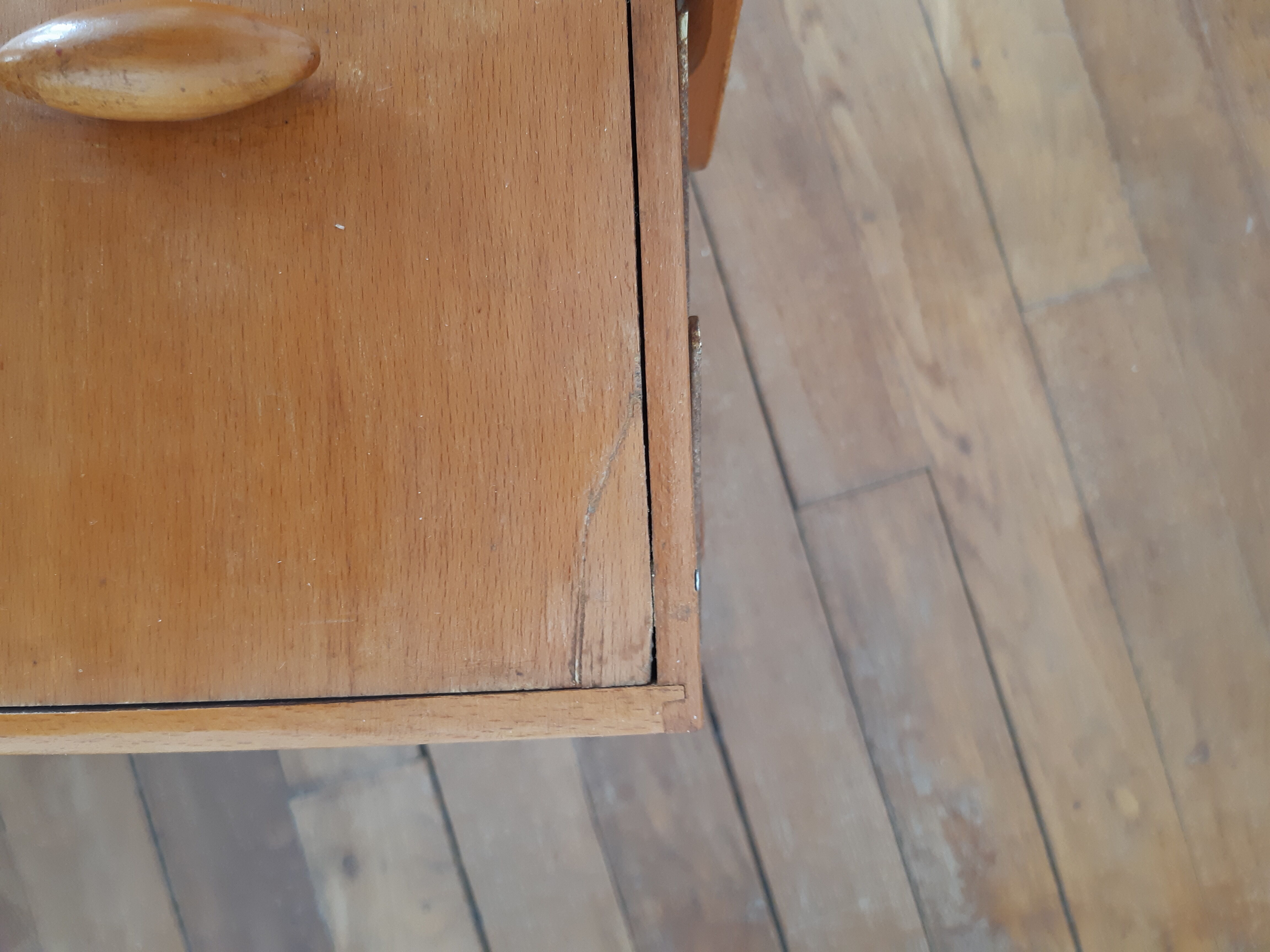 Small vintage wooden seamstress