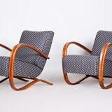 Paire de fauteuils Art Déco H269 par Up Závody, conçus par Halabala 1930