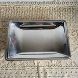 Rectangular metal silver-plated tray