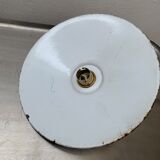 Lot 2 industrial hanging emaillee noires